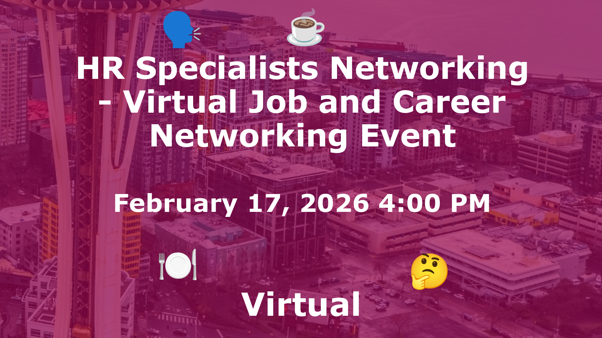 HR Specialists Networking - Virtual Job and Career Networking Event event image
